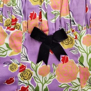 Mary Blair Pinup Couture wiggle dress in lips and roses print